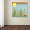 Trademark Fine Art Tammy Kushnir 'Camping In The Woods' Canvas Art, 18x18 ALI11241-C1818GG